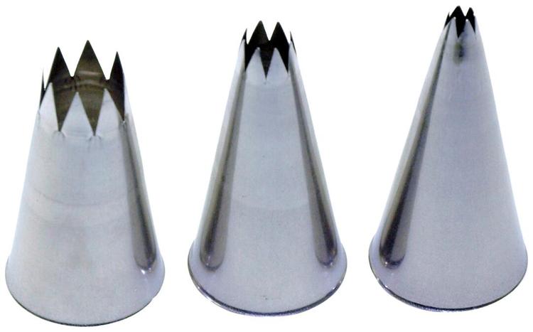 Heirol tyllasetti 3 kpl avoin tähti 5,9,13 mm