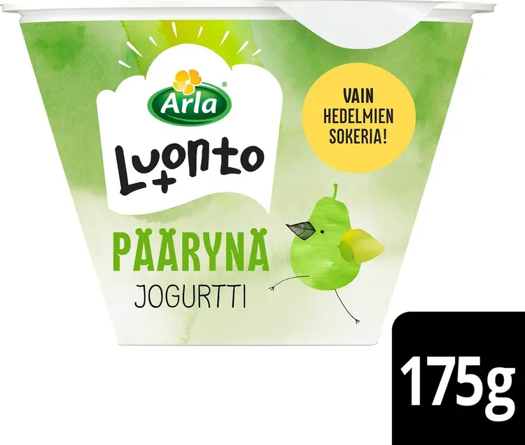 Arla Luonto+ AB laktoositon 175 g päärynäjogurtti