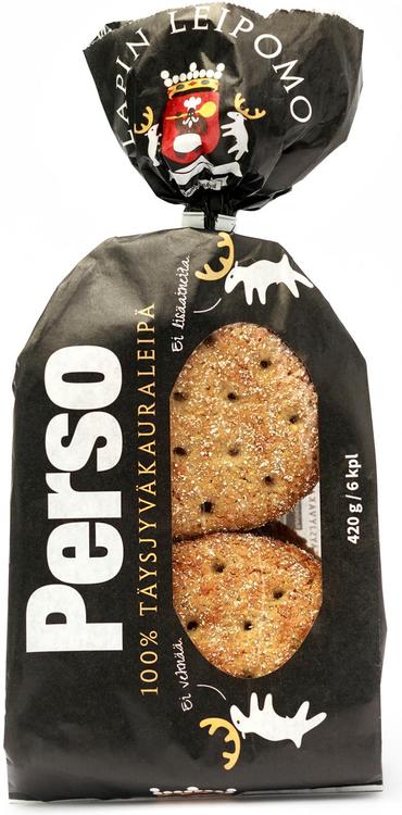 Lapin Leipomo Oy Perso 100% Täysjyväkauraleipä 6kpl/420g