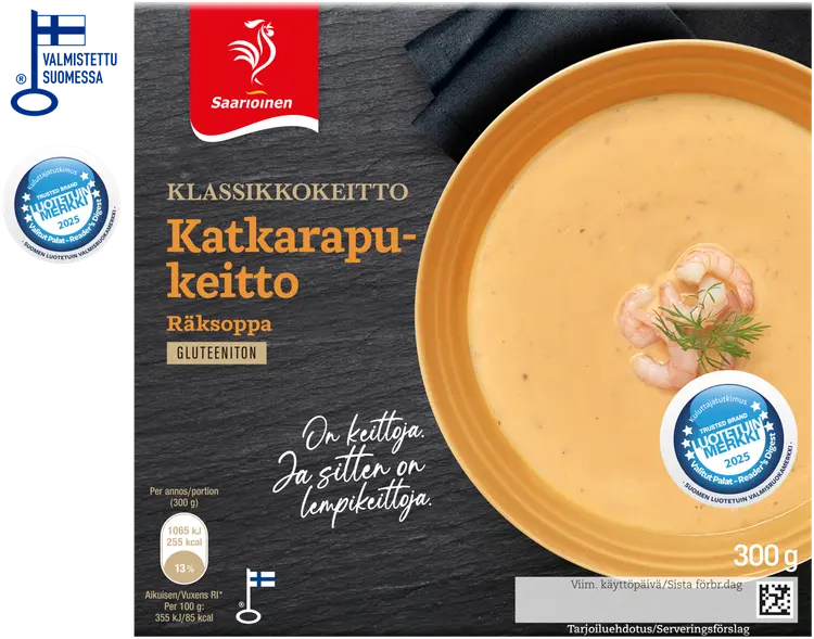 Saarioinen Katkarapukeitto 300g