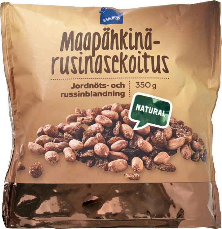 Rainbow Maapähkinä-Rusinasekoitus 350g