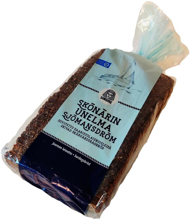 Sinuhe Skönärin vuoka siivutettu saaristoleipä 420g ruisleipä
