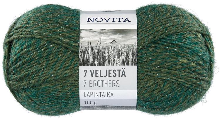 Novita lanka 7 Veljestä Lapintaika 100g lasihelmi 877