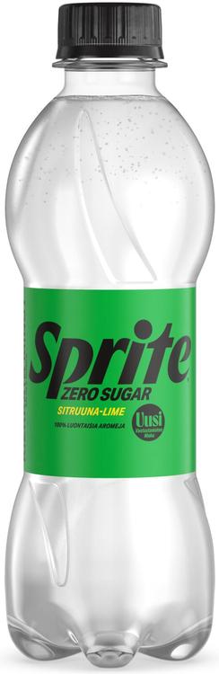 Sprite Zero Sugar Sitruuna-Lime virvoitusjuoma muovipullo 0,33 L
