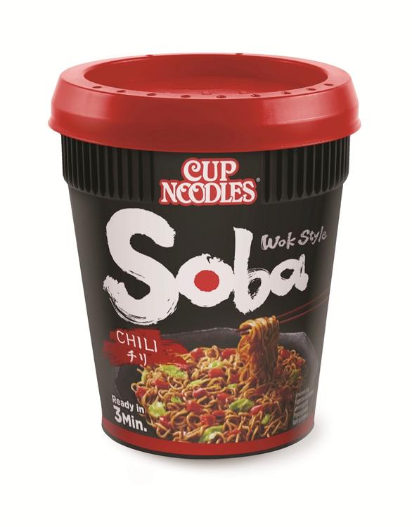 Nissin 92g Soba Cup Chili nuudeli