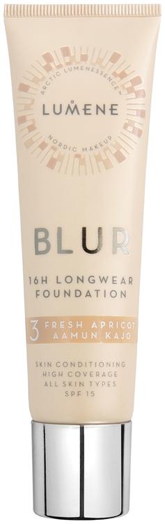 Lumene Blur Pitkäkestoinen meikkivoide SK15 3 Aamun kajo 30ml