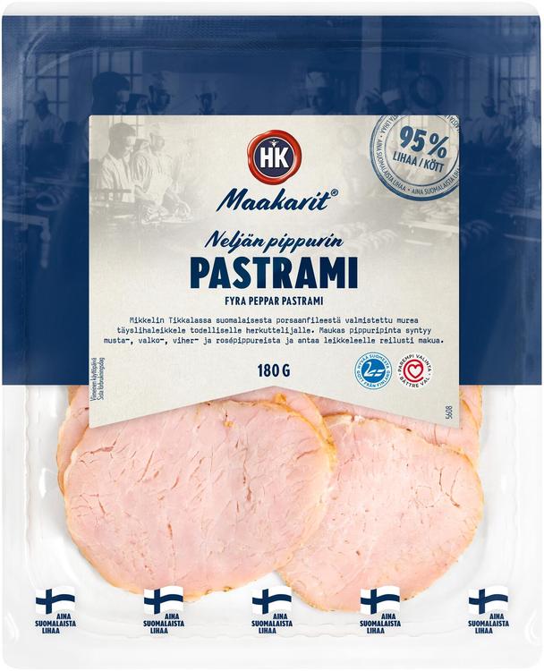 HK Maakarit® Neljän pippurin pastrami 180 g