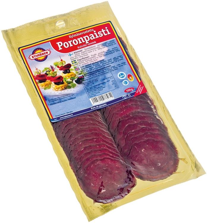 Kylmänen 100g Kylmäsavustettu poronpaistileike