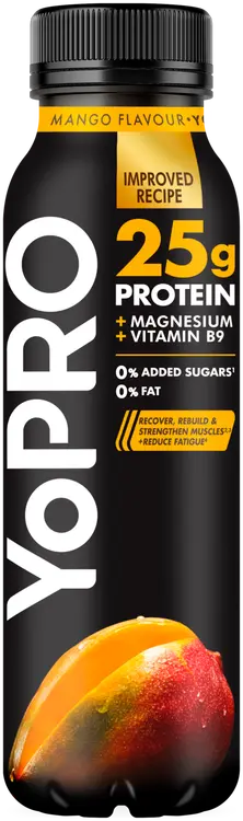 Danone YoPro juotava jogurtti, runsasproteiininen, mango, laktoositon 300g
