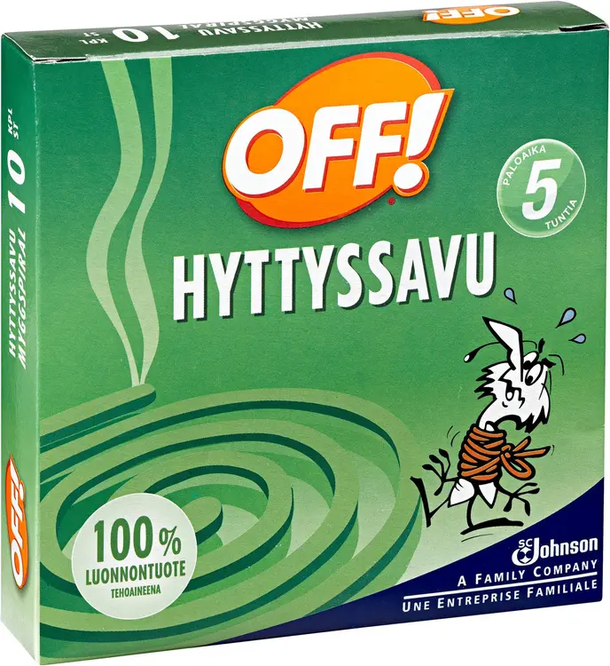 OFF! Hyttyssavu hyttyskarkote 10kpl 140g