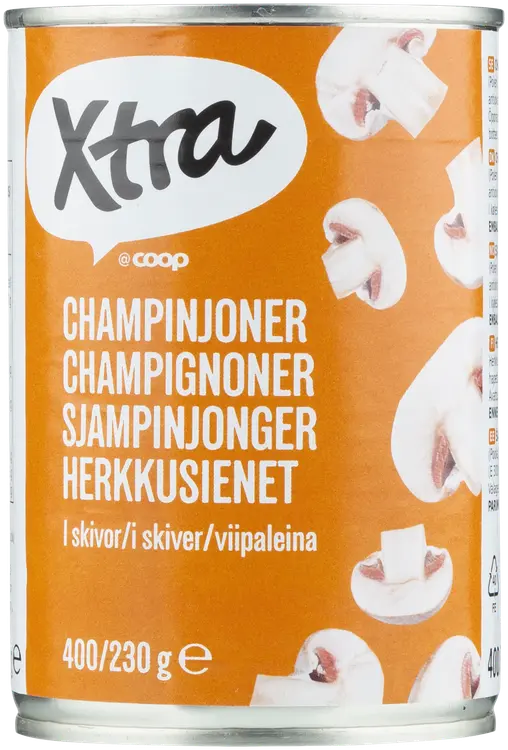 Xtra herkkusieniä viipaleina 400/230g