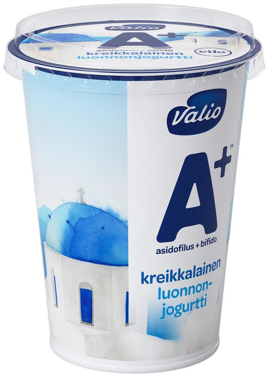 Valio A+™ kreikkalainen luonnonjogurtti 400 g laktoositon