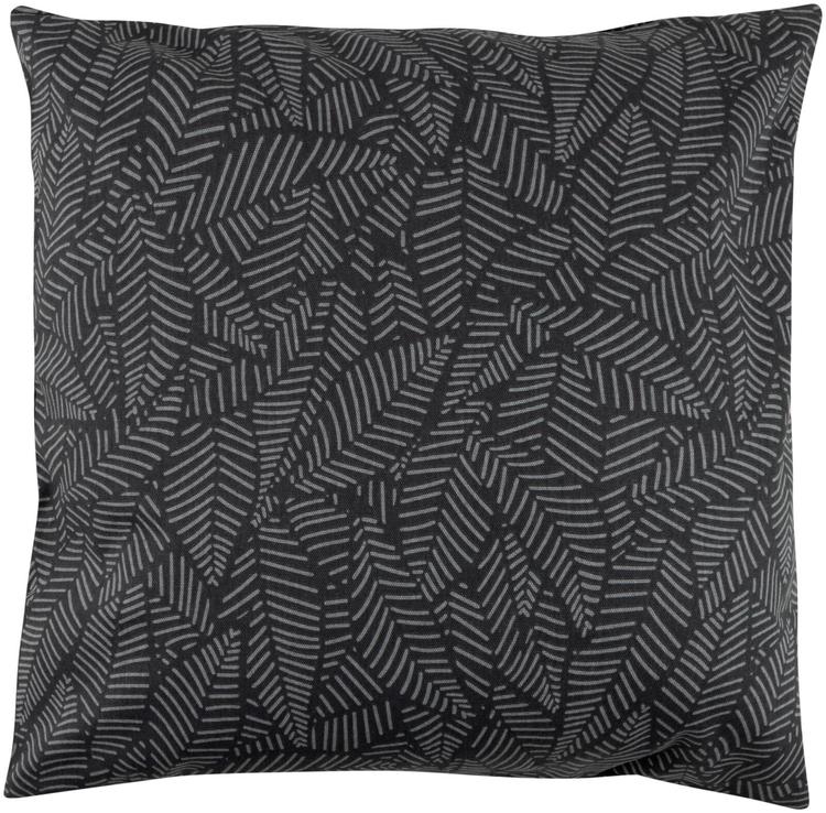 House sisustustyynynpäällinen Outline leaves 50x50 cm tummanharmaa