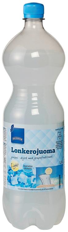 Rainbow 1,5l sokeriton lonkerojuoma greippi alkoholiton