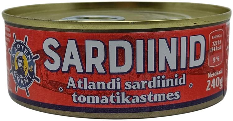 Sardiinid tomatikastmes 240g