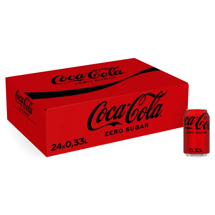 24-pack Coca-Cola Zero Sokeriton virvoitusjuoma tölkki 0,33 L