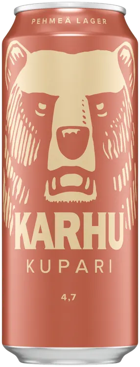 Karhu Kupari Lager olut 4,7 % tölkki 0,5 L