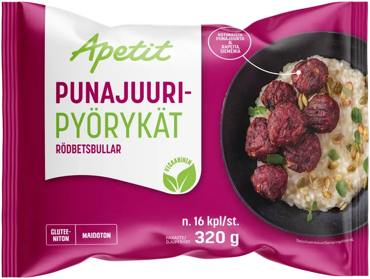 Apetit Punajuuripyörykät pakaste 320g