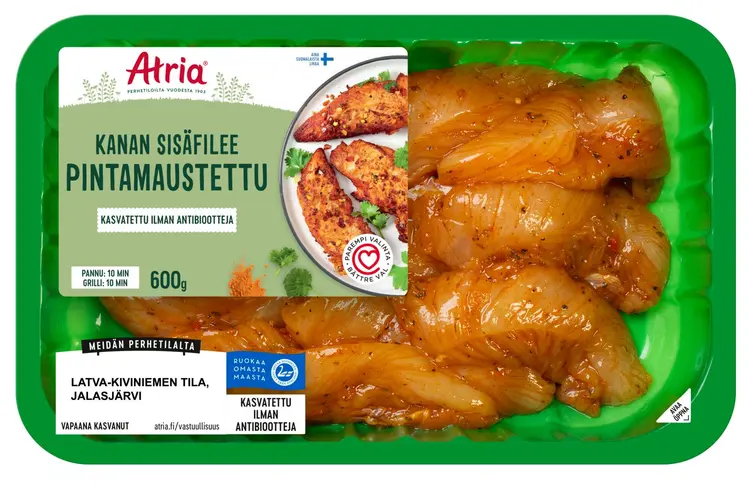 Atria Kanan Sisäfilee Pintamaustettu 600g