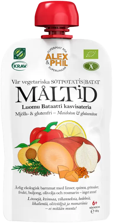 ALEX & PHIL Luomu Bataatti-Kasvisateria 120g
