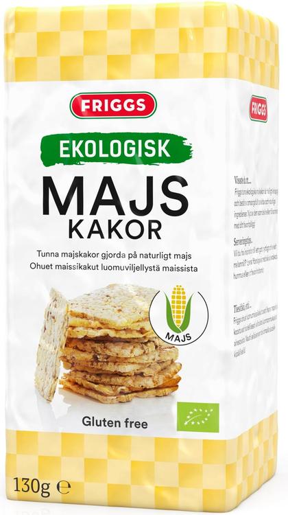 Friggs Gluteeniton Ohut Luomumaissikakku 130g