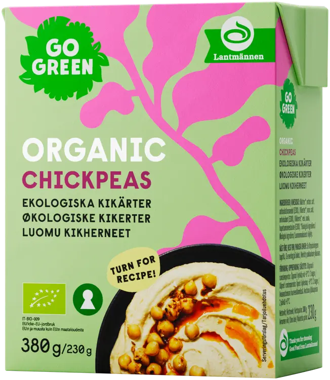 GoGreen Luomu Kikherneet 380g