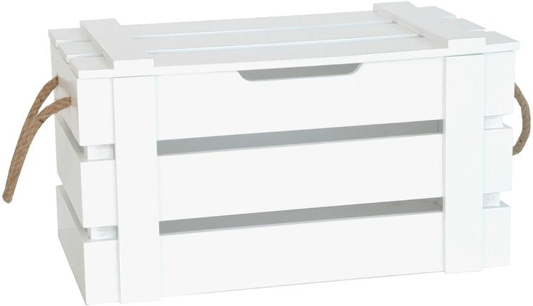 Puulaatikko 42x24x22 cm valkoinen