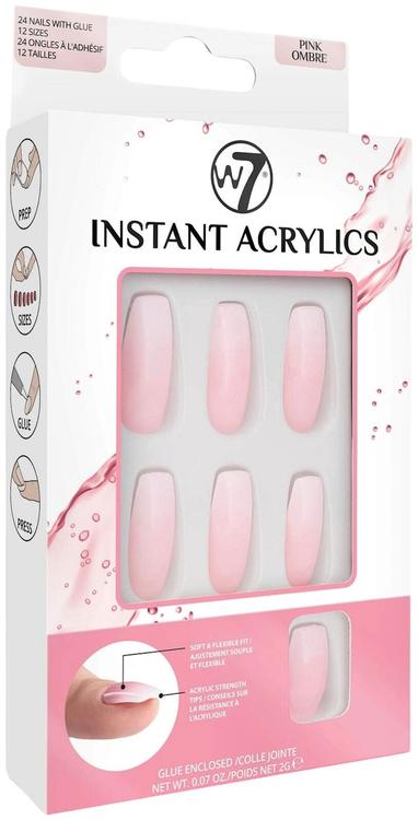 W7 Instant acrylics Pinkki, pehmeä sävy joka vaalenee asteittain.