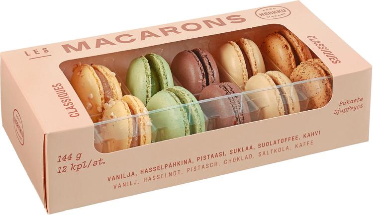 Herkku 144g Les Macarons leivonnainen pakaste
