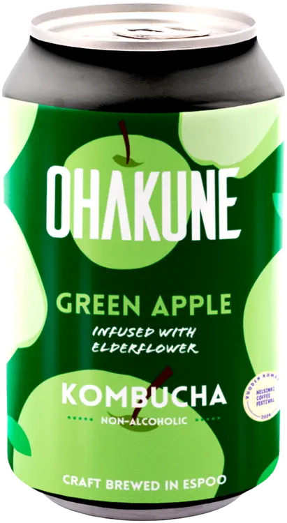 Ohakune Kombucha Green Apple teejuoma, 330ml