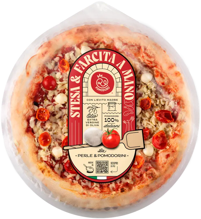 Re Pomodoro Pizza Perle di mozzarella e Pomodorini mozzarellapizza 380g