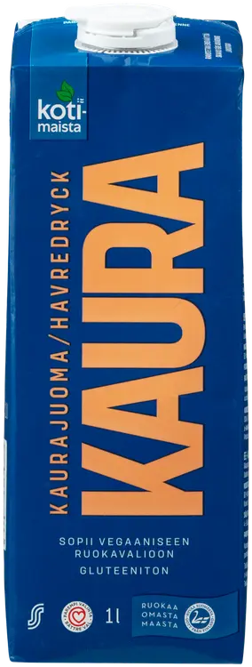 Kotimaista 1l kaurajuoma UHT