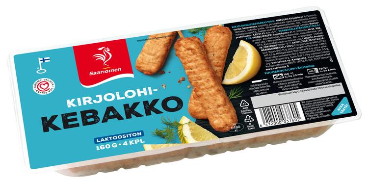 Saarioinen Kirjolohikebakko, kirjolohimurekevarras 160g