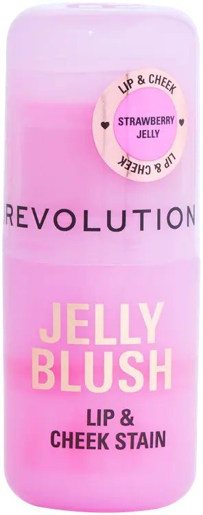 Makeup Revolution Jelly meikkipuikko poskille ja huulille 0,03g Stain Strawberry Pink
