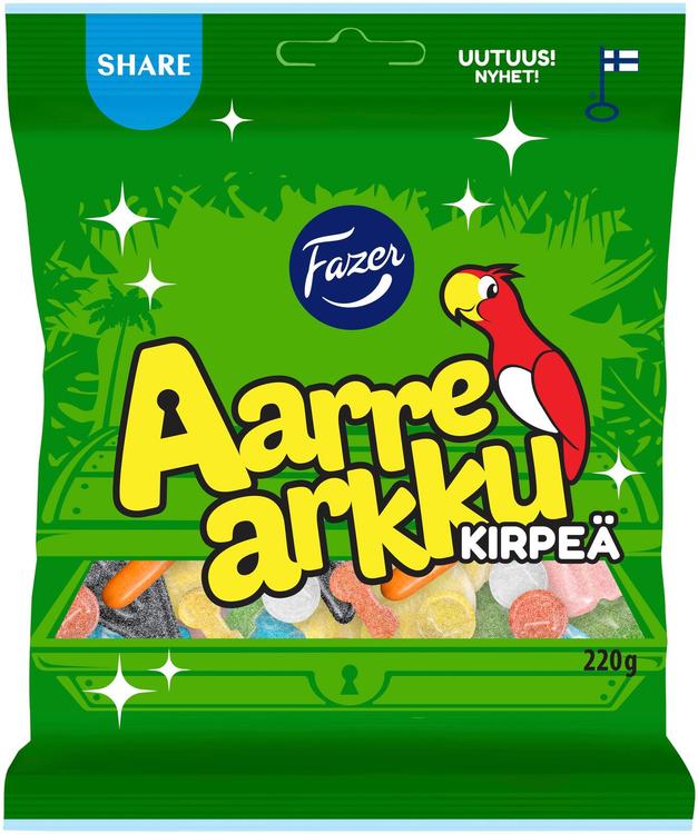 Fazer Aarrearkku Kirpeä karkkipussi 220g