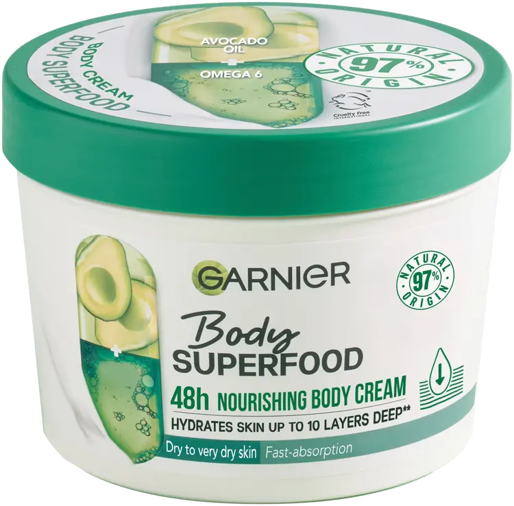 Garnier Superfood Avocado vartalovoide kuivalle iholle 380ml