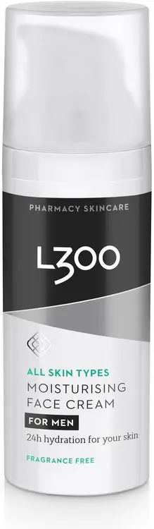 L300 for men Moisturising Face Cream fragrance free hajusteeton kosteuttava kasvovoide 50ml