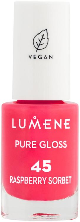 Lumene Pure Gloss Kynsilakka 45 Vadelmasorbetti 5 ml