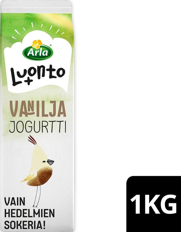 Arla Luonto+ AB vanilja laktoositon jogurtti 1 kg