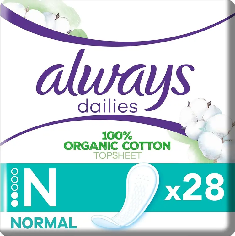 Always Daily Organic Cotton Normal pikkuhousunsuoja