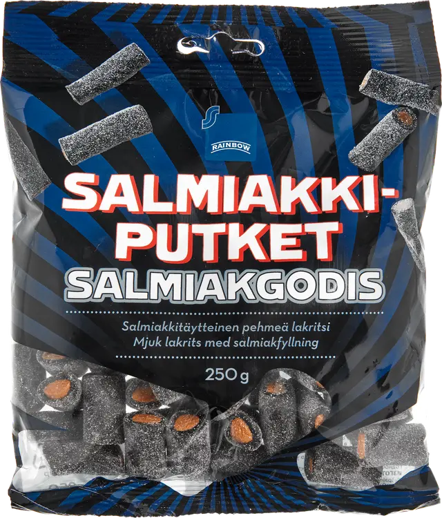 Rainbow Salmiakkiputket 250g