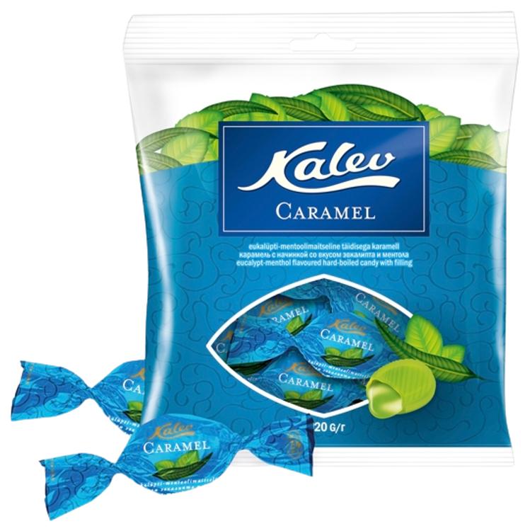 Kalev Caramel eukalüpti-ja mentoolitäidisega karamellid 120 g