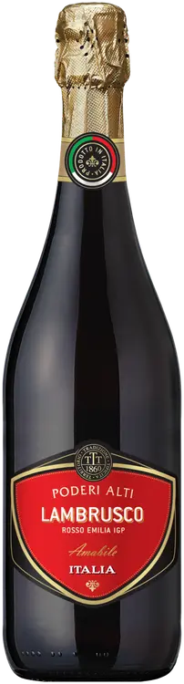 PODERI ALTI Lambrusco dell'Emilia IGT Rosso Amabile 7,5 til-% 0,75 l pullo