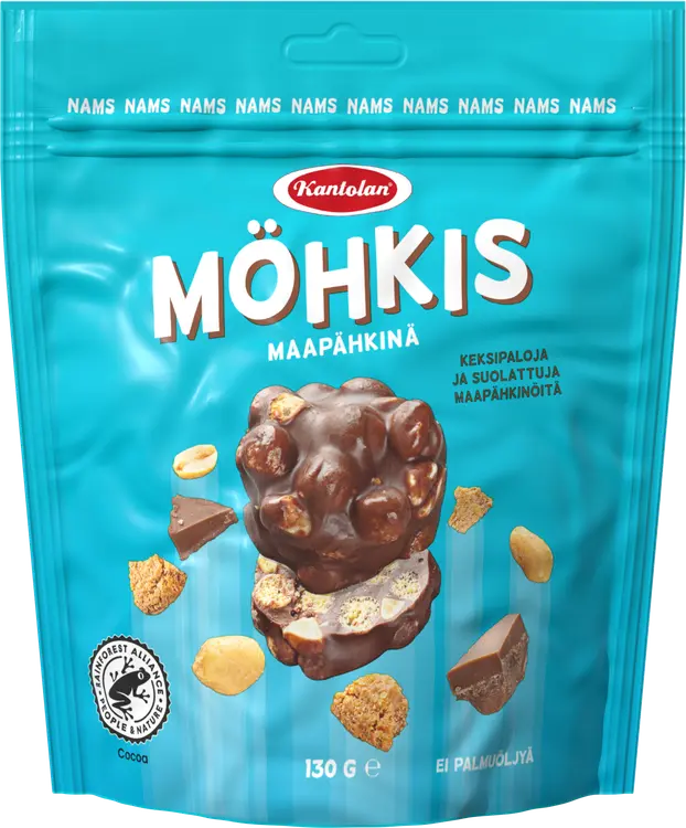 Kantolan Möhkis maapähkinä suklaakeksi 130g