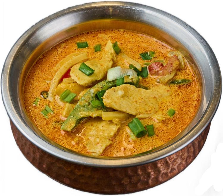 Thaimaalainen keltainen kana curry