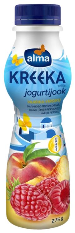 Vaarika-virsiku kreeka jogurtijook, 275g