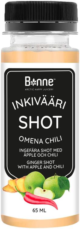 Bonne 65ml Inkivääri Shot Omena chili