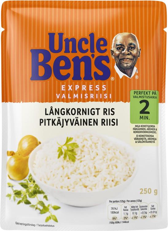 Uncle Ben's Pitkäjyväinen valmisriisi 250g