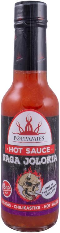 Poppamies Hot Sauce Naga Jolokia chilikastike 150ml