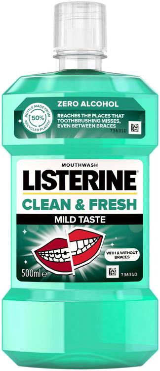 Listerine suuvesi  clean&fresh 500ml